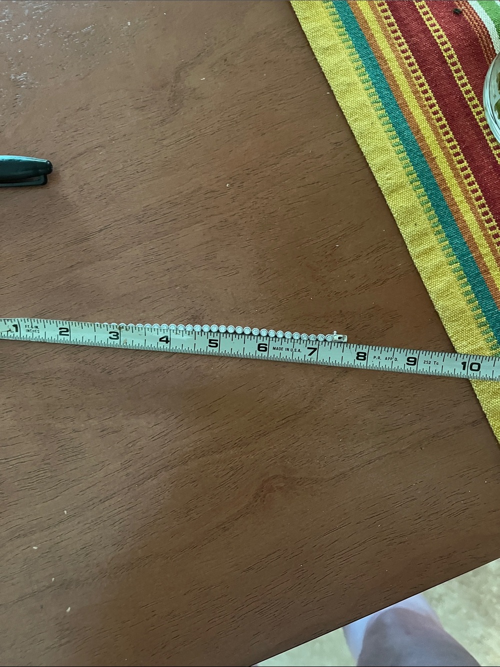 Silver and Cubic Zirconia Tennis Bracelet - Picture 3 of 5